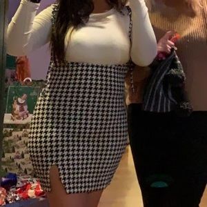 Mini suspender dress